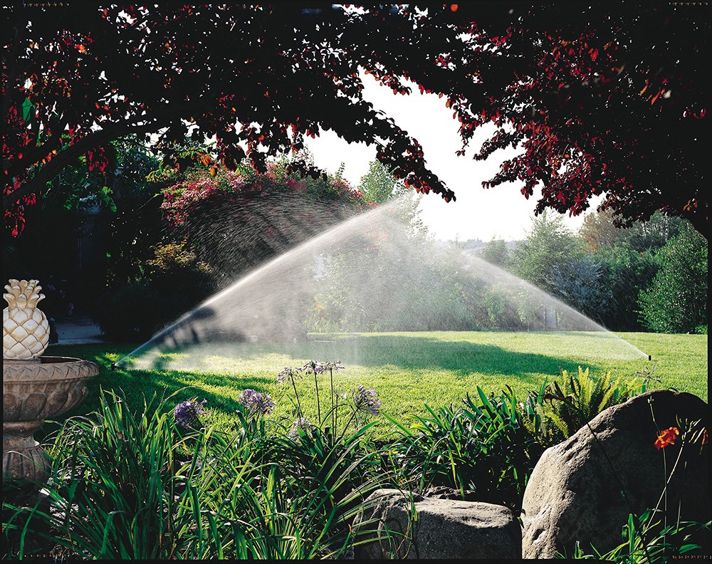 Commercial irrigation service photo — sprinkler and water management for healthy landscapes.